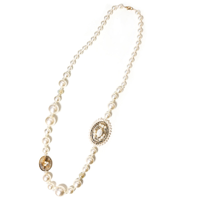 FULU AUTUMN Collana Lunga In Argento Con Perline Da Donna Collana Catena Lunga Di Perle E Cristalli Gioielli Boho Idee Regalo Per Lei Red Brown 20 Da 18 99 A 15 19